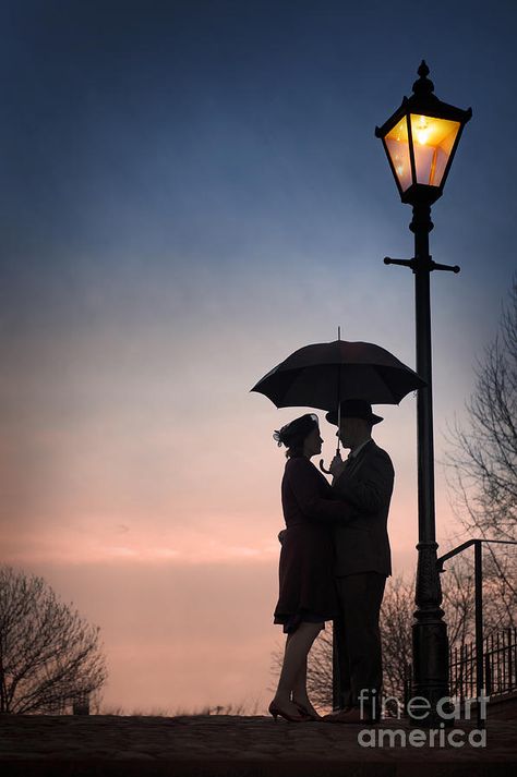 Street Lamp Photography, Lady Bug Tattoo, Light Post, Romantic Photography, March 7th, Singing In The Rain, Landscape Art Painting, Rustic Lamps, Girl Standing