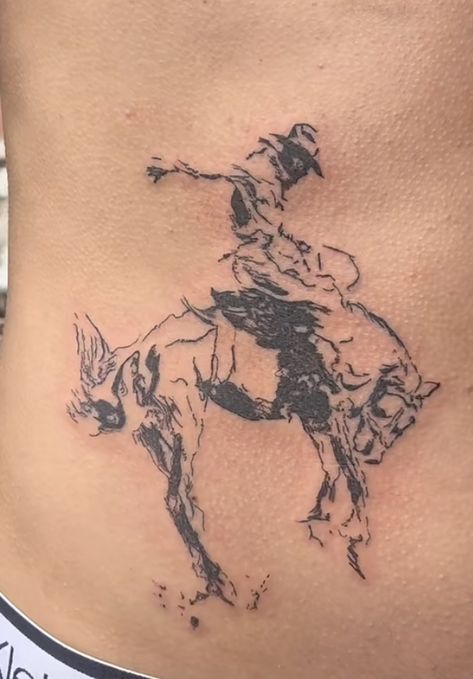 Trippy Tattoo Designs, Cowboy Tattoo, Trippy Tattoo, Cowboy Tattoos, Brother Tattoos, Torso Tattoos, Western Tattoos, Tattoo Inspiration Men, Handpoke Tattoo