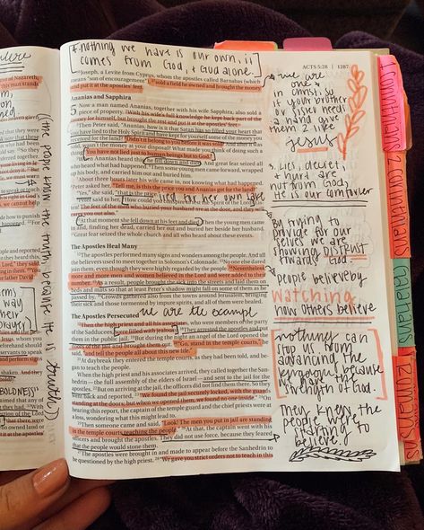 Acts 5 Bible Journaling, Acts 3 Bible Journaling, Acts Bible Notes, Acts Bible Journaling, Acts Bible Study, Bible Annotations, Bible Recap, Acts Bible, Scripture Study Journal