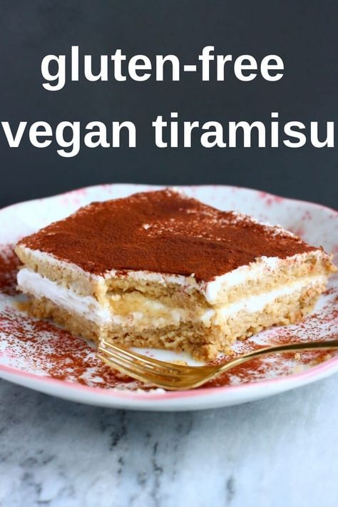 Dairy Free Tiramisu, Vegan Mascarpone, Tiramisu Coffee, Gluten Free Tiramisu, Vegan Tiramisu, Vegan Cake Recipes, Desserts Vegan, Tiramisu Recipe, Vegan Dessert Recipes