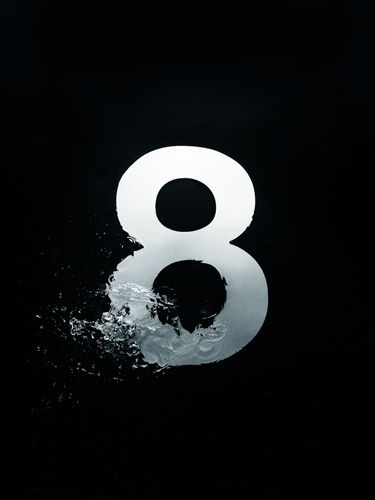 Boffi 3 – Tommaso Sartori - Photographer Poker Ideas, Chalk Fonts, Numbers Typography, Inspiration Typographie, Number Eight, Cool Typography, Number Design, Number 8, Typography Letters