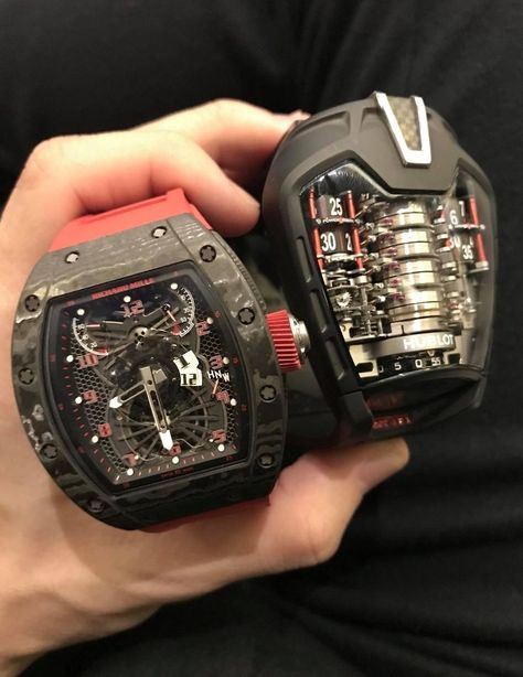 Richard Mille Watches Men, Watches For Ladies, Hand Watches, Richard Mille Watches, Unusual Watches, Tech Watches, Used Rolex, Air King, Trendy Watches