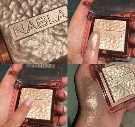 Highlighter Swatches, Nabla Cosmetics, Pretty Face, Michael Kors Monogram, Highlighter, Glaze, Skin, Makeup, Pattern