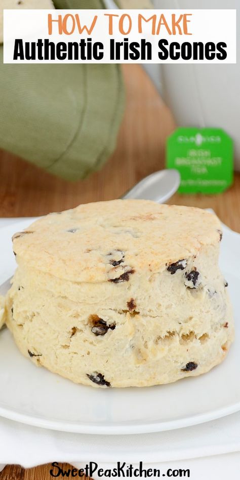 Authentic Irish Scones - Sweet Pea's Kitchen Irish Scones Recipe, Irish Scones, Best Scone Recipe, Irish Tea, Irish Cooking, Irish Dishes, Cranberry Scones, Scones Recipe Easy, Pumpkin Scones