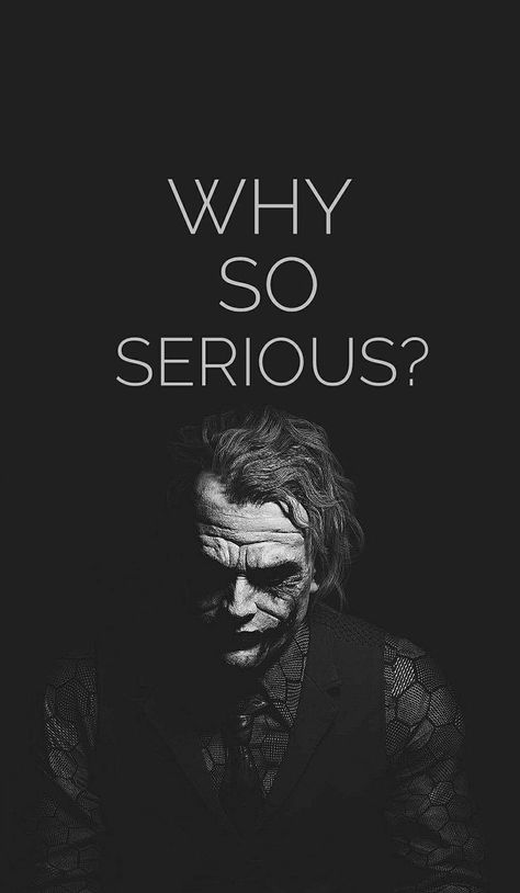 Joker Is, Why So Serious, The Joker, Wallpapers, Black And White, White, Black