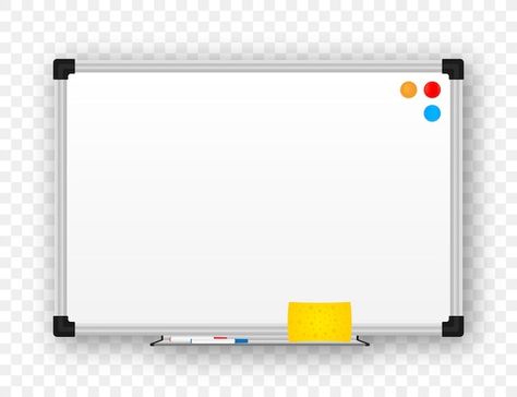 Office Whiteboard, Marker Pen, Vector Stock, Whiteboard, White Board, Premium Vector, Graphic Resources, Stock Illustration, Markers