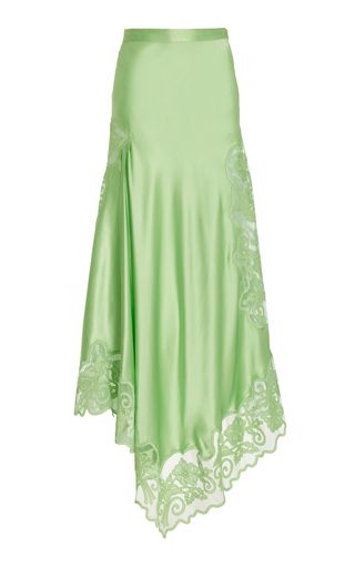 Green Fashion Outfits, Resort 2024, Silk Midi Skirt, Silk Maxi Skirt, Streets Of New York, Lace Midi Skirt, Silk Maxi, Lace Midi, Silk Skirt