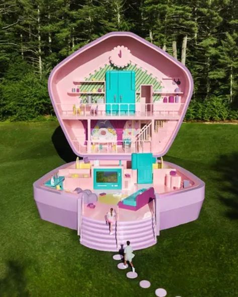 🎀 For $89 a night you can stay at Polly Pocket's house! Guests can book one of three one-night stays taking place Sept. 12–14 with a maximum of four guests each 😲 Check it out at link in bio! Polly Pocket House, House Guests, Polly Pocket, Stay The Night, First Night, Check It Out, Interior Architecture, Link In Bio, Architecture