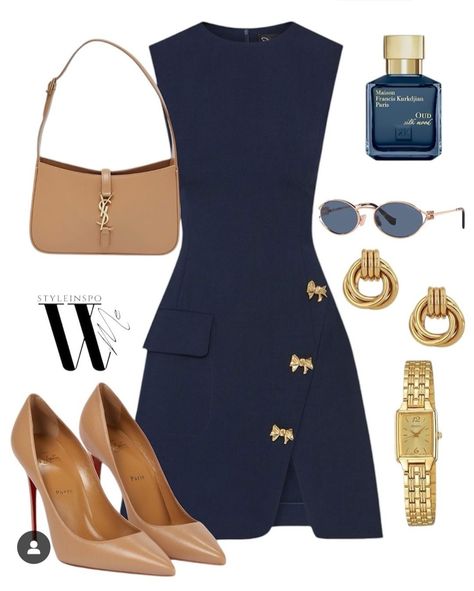 Expensive Casual Outfits, Formal Dinner Outfits For Women, High Society Outfits, Graduation Dinner Outfit, Business Women Outfits, Business Formal Outfits, Royal Outfits Classy, Monaco Outfit, Cool Trainers