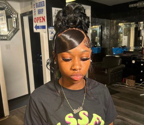 Prom Hair Updo Elegant, Prom Hair Updo, Sleek Ponytail Hairstyles, Birthday Hairstyles, Black Ponytail Hairstyles, Quick Natural Hair Styles, Quick Weave Hairstyles, Box Braids Hairstyles For Black Women, Dyed Hair Inspiration