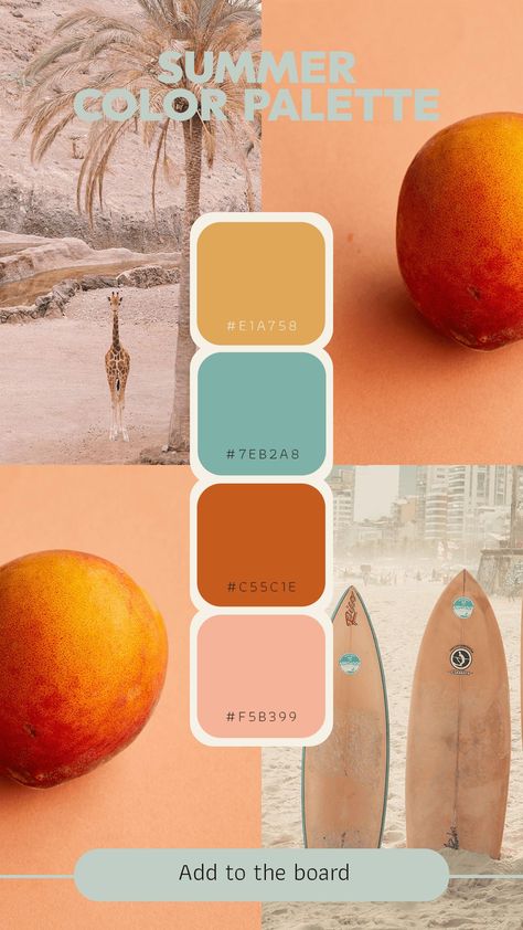 Color Palette Spring 2024, August Colors Palette, Mosaic Color Palette, Spring Summer 2024 Colour Trends, Summer Colour Pallet, Summer Color Palette Aesthetic, Summer Color Palette 2024, Wedding Mood Board Color Palettes Summer, Yellow Color Palette Colour Schemes