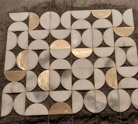 Tiles Inlay Design, Terrazo Flooring With Brass Inlay, Stone Inlay Patterns, Marble Inlay Floor Patterns, Floor Inlay Design Patterns, Brass Inlay Flooring, Gold Wallpaper Texture, Brass Inlay Floor, Marble Flooring Pattern