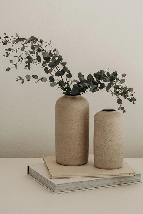 Wabi Sabi Living, Earthy Palette, Pottery Vases, Cerámica Ideas, Clay Vase, Understated Luxury, Vase Shapes, Ceramics Pottery Art, Stoneware Vase