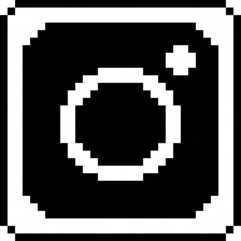 pixel art Instagram Pixel Icon, Instagram Black Logo, Instagram Logo, Instagram Icons, Phone Themes, Black Logo, App Icon, Pixel Art, ? Logo