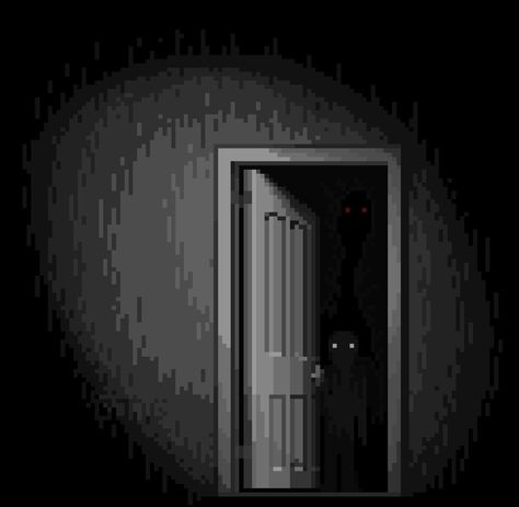 Creepy Pixel Art, Spooky Games, Happy Show, Scary Christmas, 3d Pixel, Creepy Houses, Pixel Art Background, Pixel Art Tutorial, Rpg Horror Games