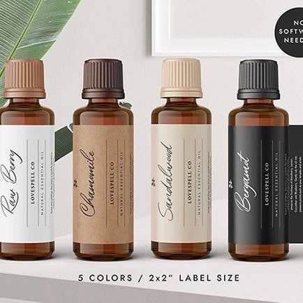 Essential Oil Bottle Labels, Essential Oil Branding Design, Perfume Labels Design, Essential Oils Design, Essential Oil Label Design, Perfume Label Design Ideas, Essential Oil Packaging Design, Beauty Product Label Design, Essential Oils Packaging