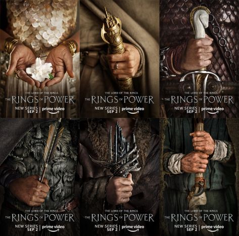 Lord of the Rings: The Rings of Power - Who's Who In The Character Posters? | Den of Geek The Rings Of Power Characters, Rings Of Power Funny, Rings Of Power Poster, Headless Character, Power Of The Rings, Lotr Quiz, Lords Of The Rings, Lord Of The Rings Ring, The Ring Of Power