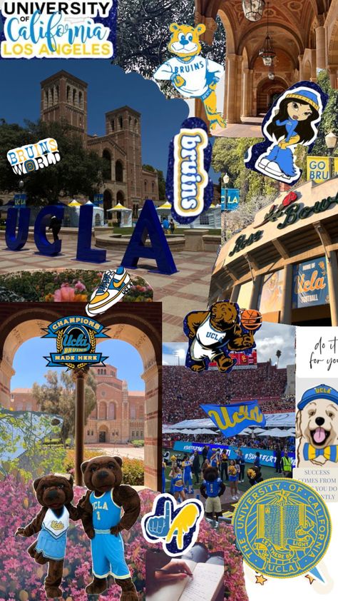 #Bruinbabe #bruins #ucla #wallpaper #vibes #quotes Ucla Wallpaper, Ucla Aesthetics, Berkley University, Ucla College, Ucla University, Ucla Campus, Campus Aesthetic, College Goals, College Vision Board