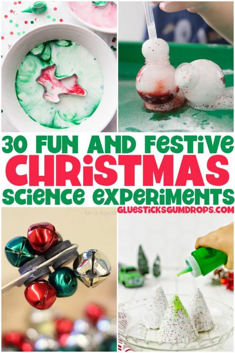 MERRY CHRISTMAS! Science is the best thing ever, and we're about to prove it. Here's 30 Christmas science experiments for you and your kids to do this holiday season. Sit back with a cup of cocoa and enjoy these fun science activities that will keep everyone entertained - even on those long winter nights! Christmas Science Experiments For Kids, Santa Science, Electricity Design, Christmas Science Activities, Christmas Stem Activities, Christmas Science Experiments, Science Experiments Kids Elementary, Winter Science Experiments, Homeschool Fun