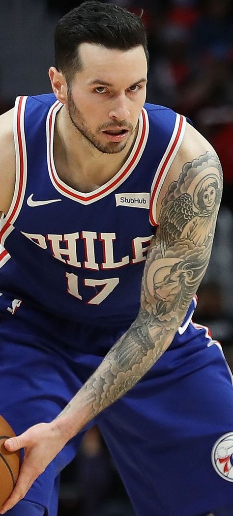 J. J. Redick's 7 Tattoos & Their Meanings - Body Art Guru Tattoo Sites, 7 Tattoo, 13 Tattoos, Lyric Tattoos, Full Arm Tattoos, Bad Tattoos, Tattoo Arm, Tattoo Designs And Meanings, New Tattoo