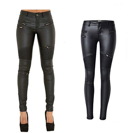 PU Leather Pants For Women Sexy Tight Stretchy Rider Leggings Black US 2 Leather Pants For Women, Pleather Pants, Motorcycle Pants, Party Pants, Leather Pants Women, Leather Jeans, Stretchy Leggings, Bike Gear, Leather Denim