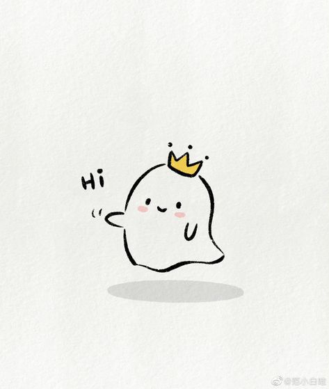 Mini Ghost Drawing, Aesthetic Ghost Drawing, Cute Ghost Doodles, Kawaii Ghost, Funny Stick Figures, Cute Easy Doodles, Pretty Wallpapers Tumblr, Cute Doodles Drawings, Cute Doodle Art