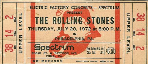 Rolling Stones Concert Ticket Rolling Stones Poster, Music Tickets, American Horror Stories, Rolling Stones Concert, Vintage Ticket, Concert Ticket, Game Tickets, Ticket Stub, Ray Vaughan