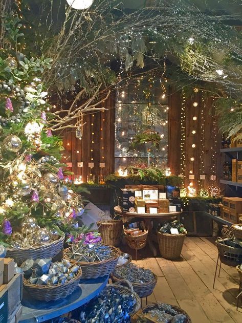 Terrain Store Display, Christmas Garden Center Displays, Garden Center Christmas Displays, Christmas Shop Ideas, Gift Shop Aesthetic, Terrain Christmas, Whimsical Store, Witchy Store, Witchy Shop