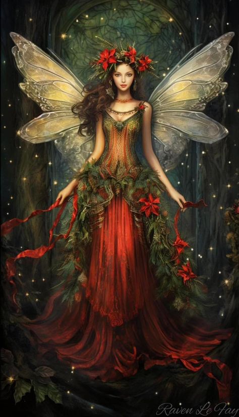 Fairy Christmas, Whimsical Art Paintings, Cross Stitch Fairy, Magical Images, Fairy Pictures, Fairy Tale Characters, Fairy Makeup, Fairies Elves, Fantasy Pictures