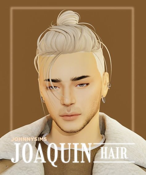 Joaquin Hair | Patreon Mods Sims 4, Sims 4 Hair Male, Avatar Zuko, Pelo Sims, Download Hair, Split Hair, Sims Four, Sims 4 Cc Packs, Sims Hair