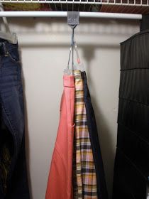 handmade by stacy vaughn: closet organization project: skirt hanger Skirt Storage Ideas, Skirt Organization, Skirt Storage, Wood Crate Furniture, Pallet Storage, Skirt Hangers, Crate Furniture, Diy Skirt, Wood Crates