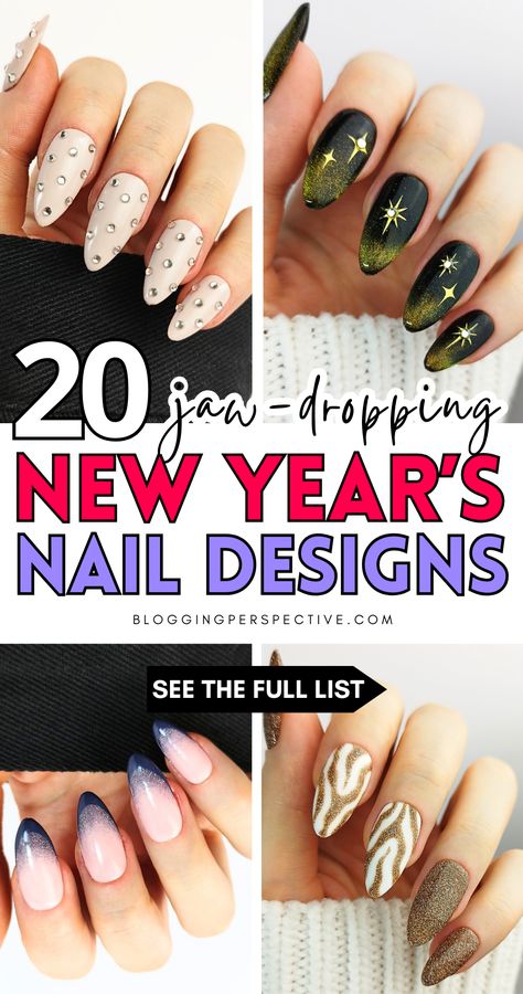 These irresistible New Year's Nails are perfect for ringing in 2024! From glamorous glitter nails to chic gem nails, we’ve got all the New Year's Eve nails you need to make your NYE fab. Check out these New Year’s nails 2024 ideas, including stunning NYE nail art and New Years nail designs. Visit the blog for more NYE nails inspo! Birthday Nails 25, Nye Nail Art, New Year's Eve Nails, New Years Nail, Glitter French Nails, Nye Nails, New Years Nail Designs, New Years Eve Nails, Silver Glitter Nails