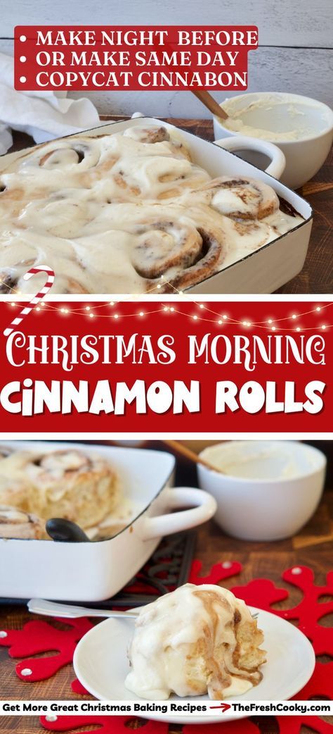 Christmas Morning Food, Christmas Morning Cinnamon Rolls, Morning Cinnamon Rolls, Cinnamon Rolls Christmas, Morning Rolls, Budget Breakfast, Caramel Sticky Buns, Easy Christmas Breakfast, Overnight Cinnamon Rolls