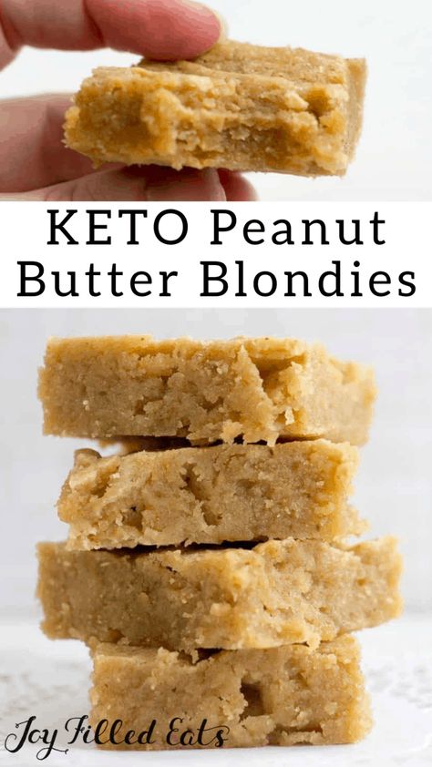 Keto Pies, Dolce Poche Calorie, Peanut Butter Blondies, White Chocolate Peanut Butter, Pudding Chia, Keto Peanut Butter, Postre Keto, Keto Treats, Joy Filled Eats