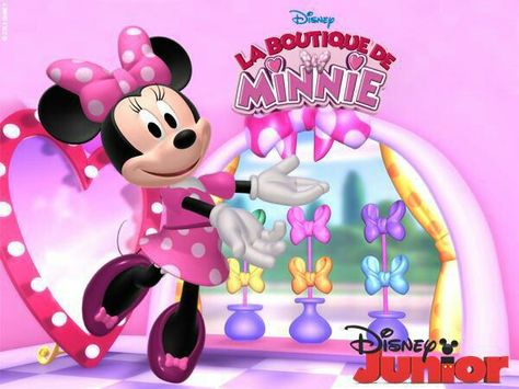 Minnie Boutique, Minnie Invitations, Movie Place, Minnie Bow, Minnie Party, Flower Shower, Disney Pictures, Favorite Tv Shows, Minnie Mouse