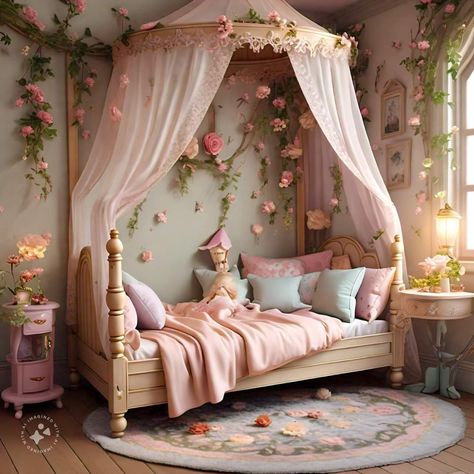 Princess Bedroom Ideas For Women, French Bedrooms, Room Canopy, Fairytale Bedroom, Princess Bedrooms, House Buying, Dream Bedroom Inspiration, Princess Bedroom, Big Kids Room