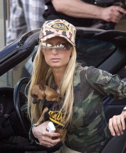 Paris Hilton Von Dutch, Von Dutch 2000s, Von Dutch Hat Outfit, Paris Hilton Outfits, Von Dutch Hat, Paris And Nicole, Y2k Princess, Midwest Princess, 2000s Outfit