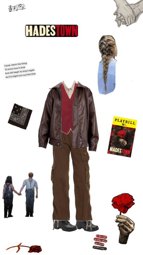 My finalized Hadestown costume in college form Hadestown Outfit Ideas, Hadestown Outfit, Hadestown Costume, Broadway Costumes, Costume Inspo, Here's The Thing, Art Clothes, Halloween Costumes, Turn Ons