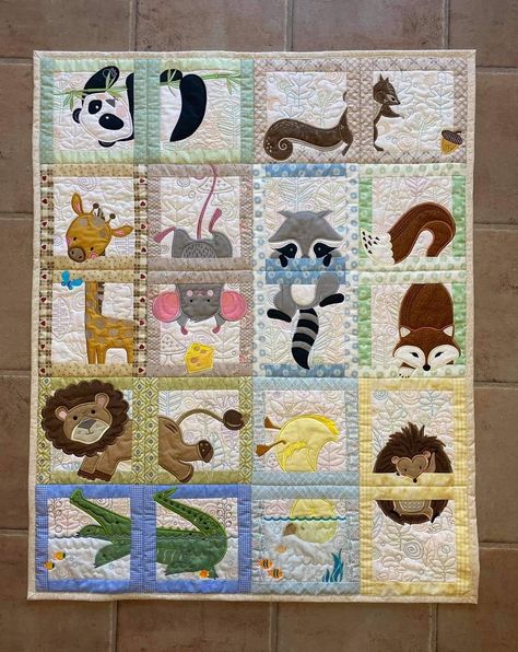 Teddy Bear Quilt Pattern, Safari Baby Quilt, Antique Quilts Patterns, Kid Quilts Patterns, Animal Baby Quilt, Neutral Baby Quilt, Boys Quilt Patterns, Modern Quilting Designs, Beach Quilt