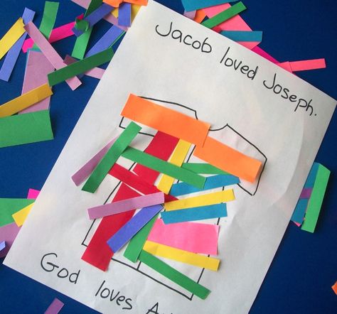 joseph and the coat of many colors - Google Search Joseph's Coat Of Many Colors Craft, Rv Cooking, Toddler Sunday School, Joseph's Coat, Nursery Crafts, Color Lessons, Josephs Coat, Sabbath School, Bible Story Crafts