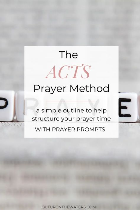 The ACTS prayer method is a simple formula to help you in your conversation with God. ACTS stands for adoration, confession, thanksgiving, and supplication. Learn to pray the ACTS prayer, including prayer prompts. #howtopray #actsprayer #prayermethod Acts Prayer Method, God Hears Our Prayers, Acts Prayer, Prayer Topics, Prayer Is Powerful, Learn To Pray, Fill My Cup Lord, Prayer Prompts, Fill My Cup