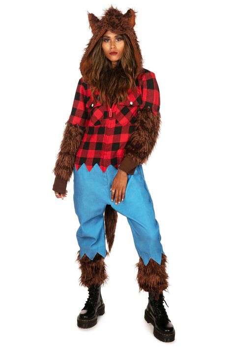 Classic Monster Costumes, Womens Onesie, Home Halloween Costumes, Werewolf Costume, Onesie Costumes, Monster Costumes, Halloween Costumes For Women, Halloween Onesie, Tipsy Elves