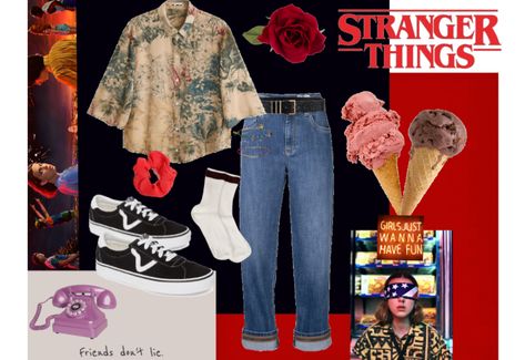 Stranger Things Season 1, 80s Inspired Outfits, Outfit Repeater, Stranger Things Outfit, Maladaptive Daydreaming, Basic Girl, Stranger Things Have Happened, Ootd Inspo, 80s Outfit