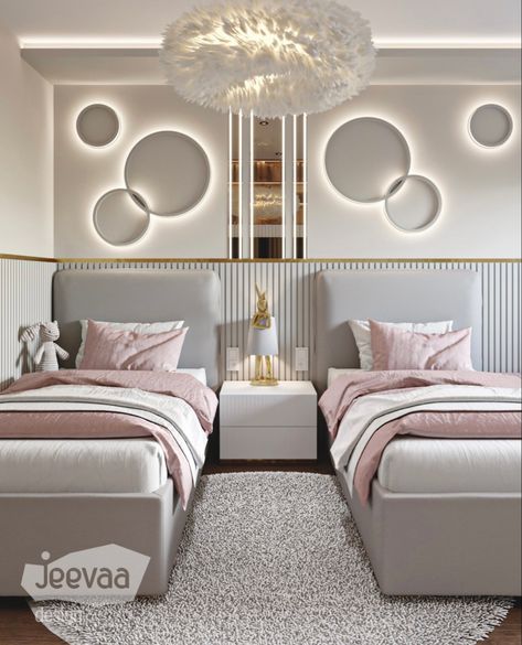 Kids Bedroom Furniture Design, Kids Bed Design, Luxury Kids Bedroom, Kids Room Interior Design, Luxury Room Bedroom, Teen Bedroom Designs, Bedroom Interior Design Luxury, Classy Bedroom, Dekorasi Kamar Tidur