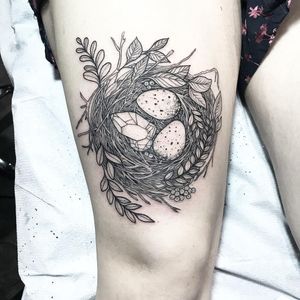 Nest Tattoo, Bird Skull Tattoo, Wildlife Tattoo, Iris Tattoo, Bright Tattoos, Tattoos Mandala, Forest Tattoos, Inspiration Tattoos, Black Ink Tattoos