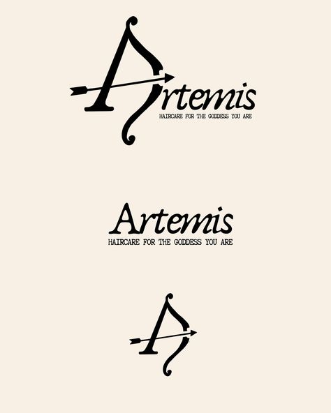 Introducing Artemis, Part 3 | Haircare Brand🌿 Unleash your hair's potential with a touch of the untamed.💫 Drawing inspiration from ancient Greek mythology, Artemis embodies the spirit of the wild, nature, and hunting. The creators of Artemis, aim to capture these qualities and a sense of simplicity and female empowerment in their new brand. ____ Brief by @theglowandgrowclub @designbyayelet @studioflorescence @itsvictoriastefania #theglowandgrowclub #ggcartemis #branding #branddesign #luxu... Artemis Character Design, The Untamed Drawing, Greek Mythology Logo, Untamed Drawing, Greek Branding, Artemis Poster, Artemis Logo, Medieval Logo, Greek Mythology Artemis