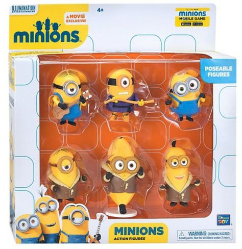 Target Exclusive Despicable Me Minion Poseable 6-Piece Action Figures Set by Thinkway Toys #20082 Minion Dave, Despicable Me 2 Minions, Spiderman Invitation, Minion Toy, Minion Mayhem, Minions 2, Minions Bob, Minion 2, Unicorn Room Decor