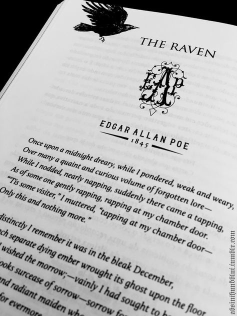 The Raven by Edgar Allan Poe titled book page Poe Gothic Academia, Altered Carbon, Allen Poe, Edgar Allen Poe, My Lord, King Fashion, Gothic Aesthetic, No Rain, The Raven