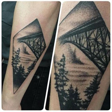 Check out this magical foggy Deception Pass tattoo that @lub.dub.tattoo made!! Deception Pass, Couple Tattoo, Body Modifications, Skin Art, Triangle Tattoo, Tatting, One Day, Tattoo Ideas, Diet