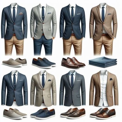 Business Casual Big Men, Simpul Dasi, Business Casual Attire For Men, Corporate Wardrobe, Mens Wardrobe, Business Attire For Men, Guys Fashion Casual, Stylish Mens Suits, Mens Smart Casual Outfits